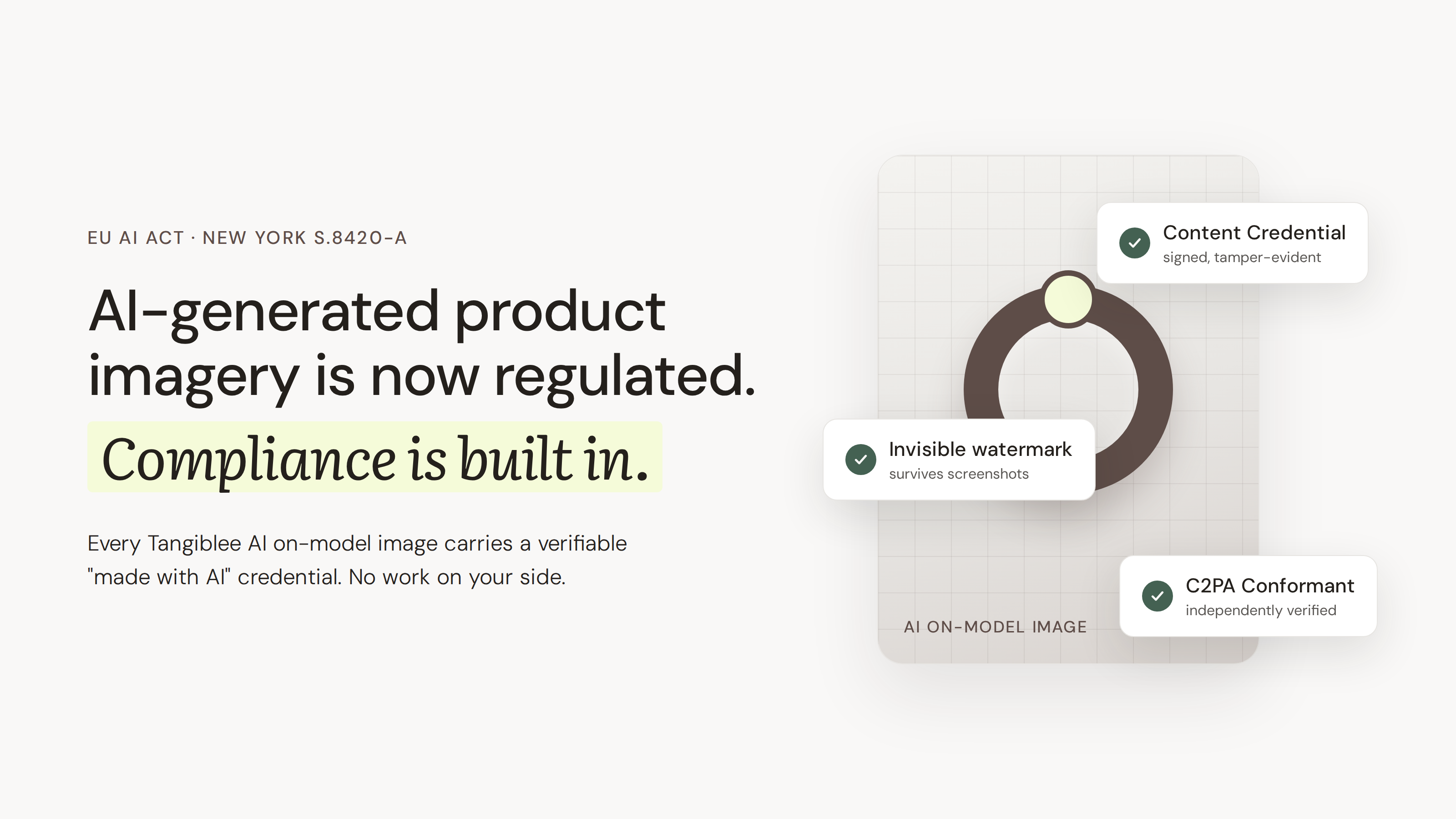 Tangiblee Is Compliant with the EU AI Act and Ready for New York's AI Advertising Law