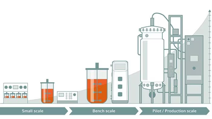 From Lab Scale to Pilot Production