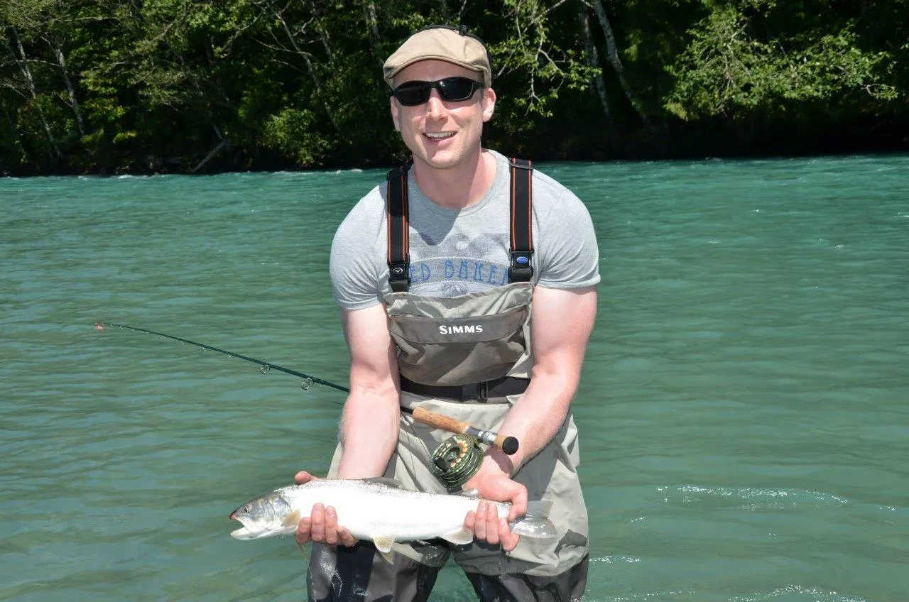 A man holding a fish