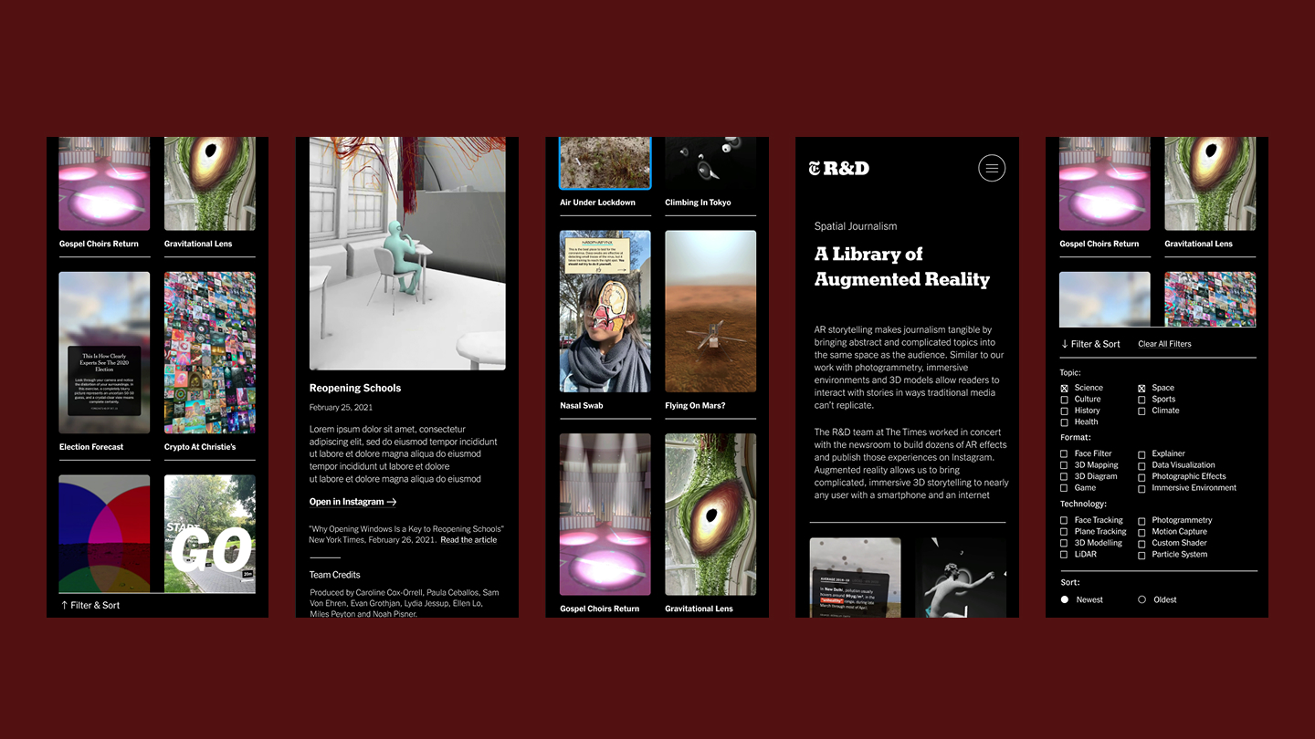 NYT R&D AR Storytelling 