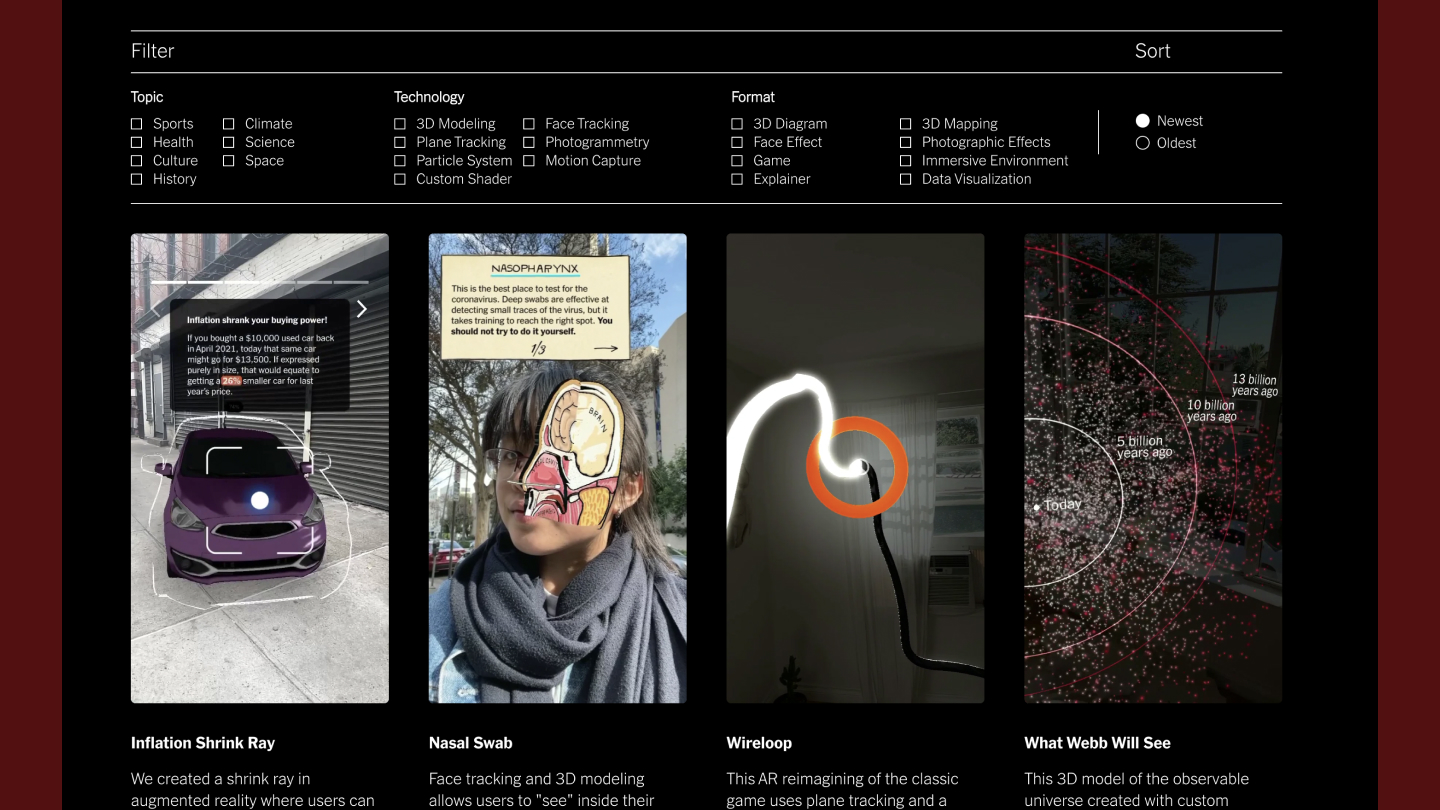 NYT R&D AR Storytelling 
