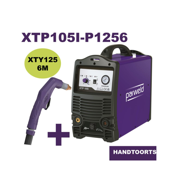 Parweld XTP105 plasma machine incl XTY125 toorts van 6mtr  