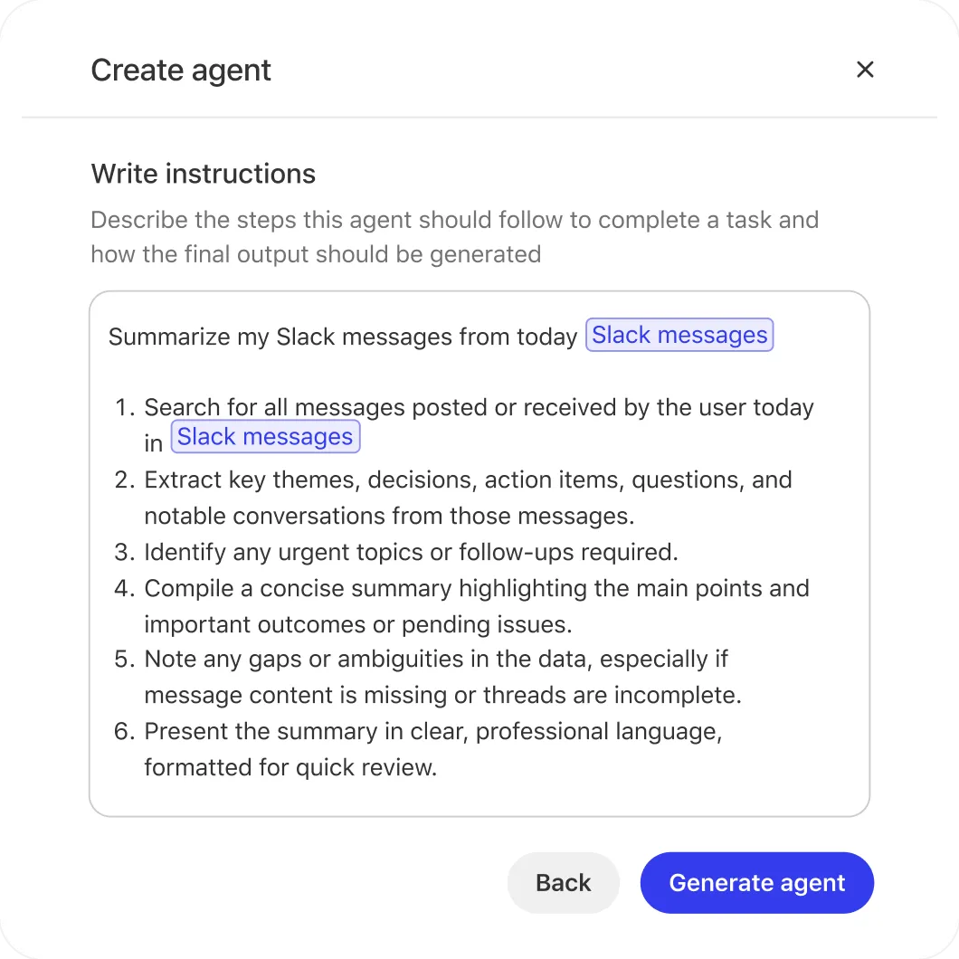 Agent Builder Feature 2