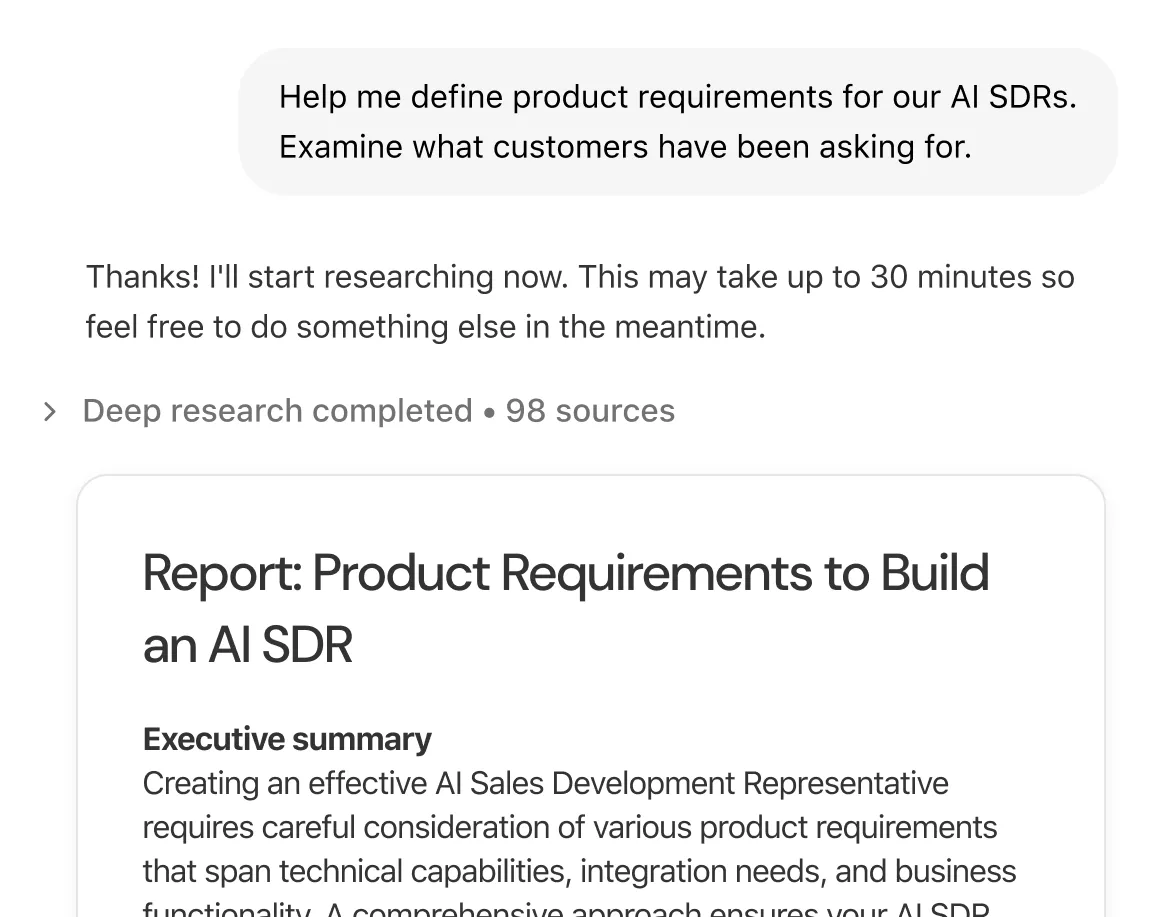 Deep Research Feature Screenshot 3