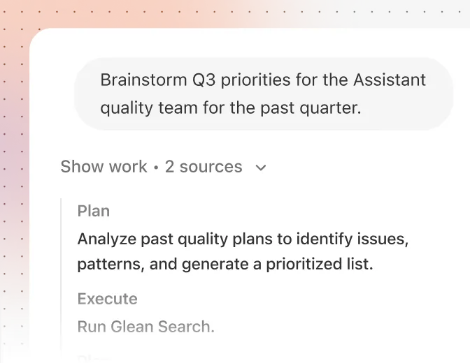 Adaptive planning informed by enterprise context.