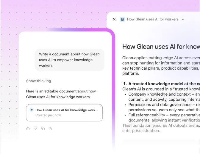 m-Turn prompts into drafts in a single workspace.