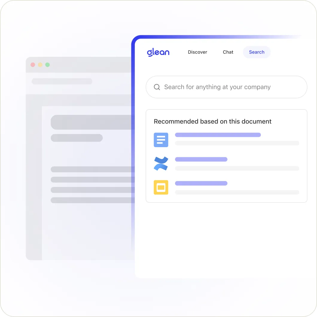 Effortless search, right where you work.