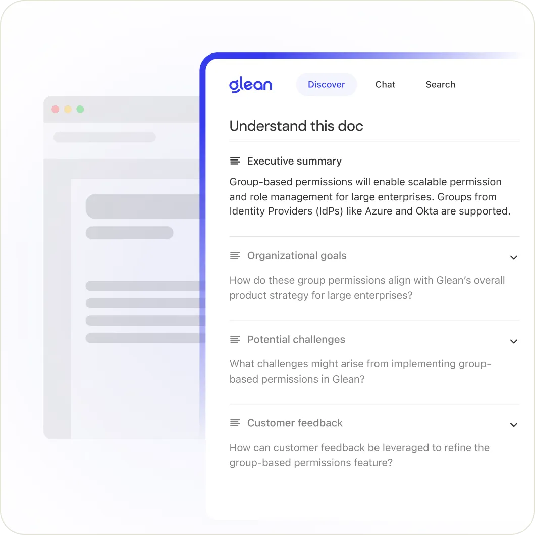Discover what matters, without the digging.