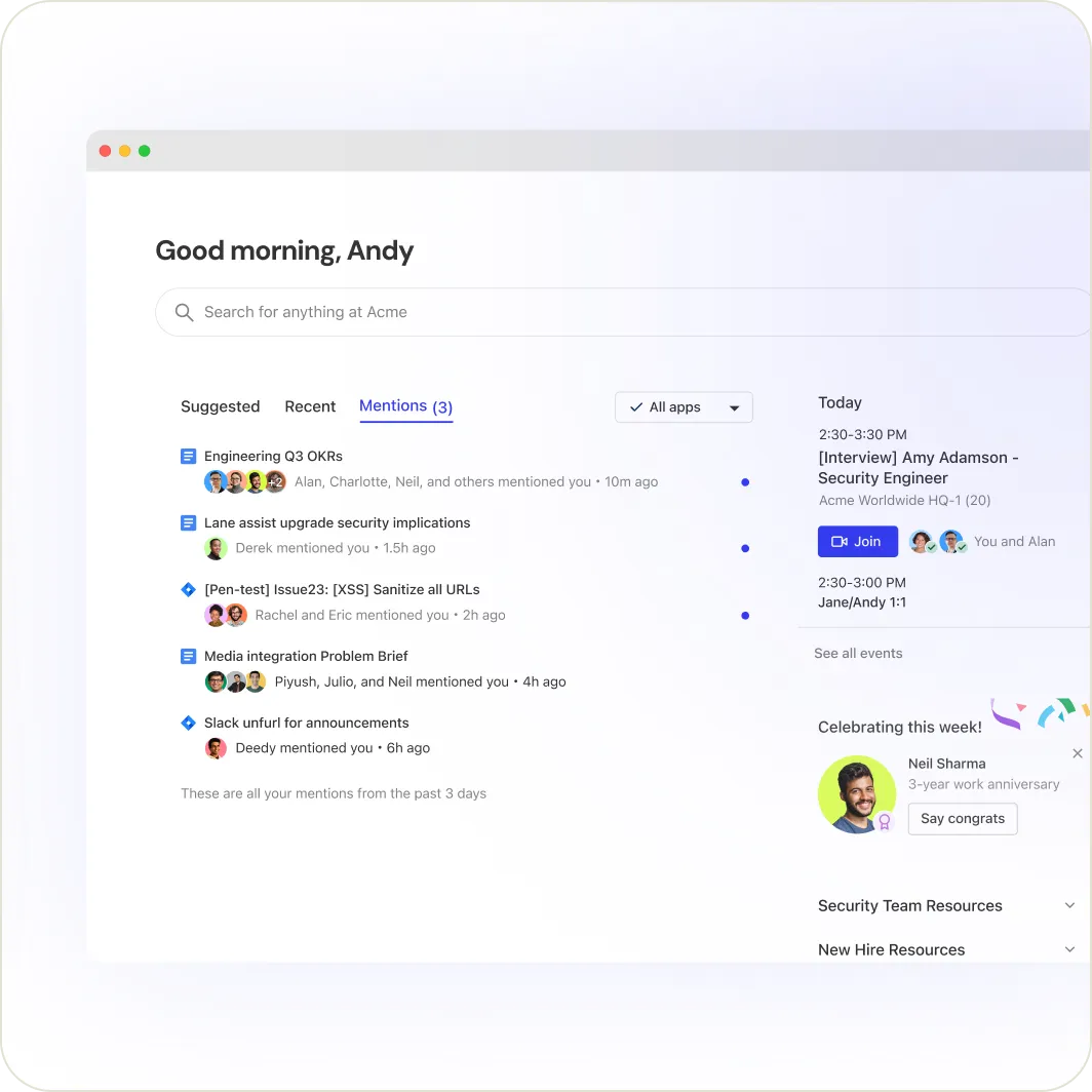 Your new tab, optimized for productivity.