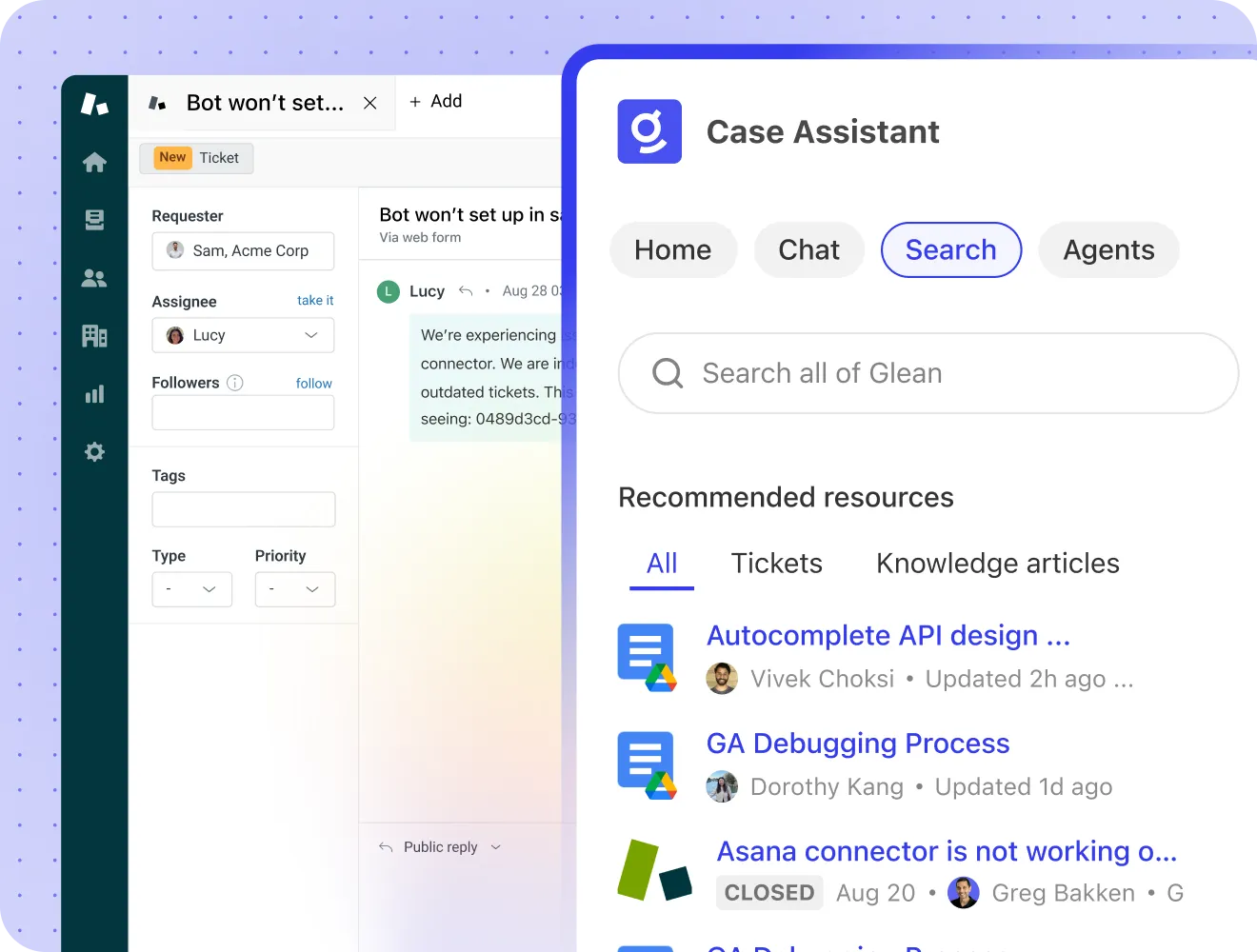 Accurately resolve complex tickets