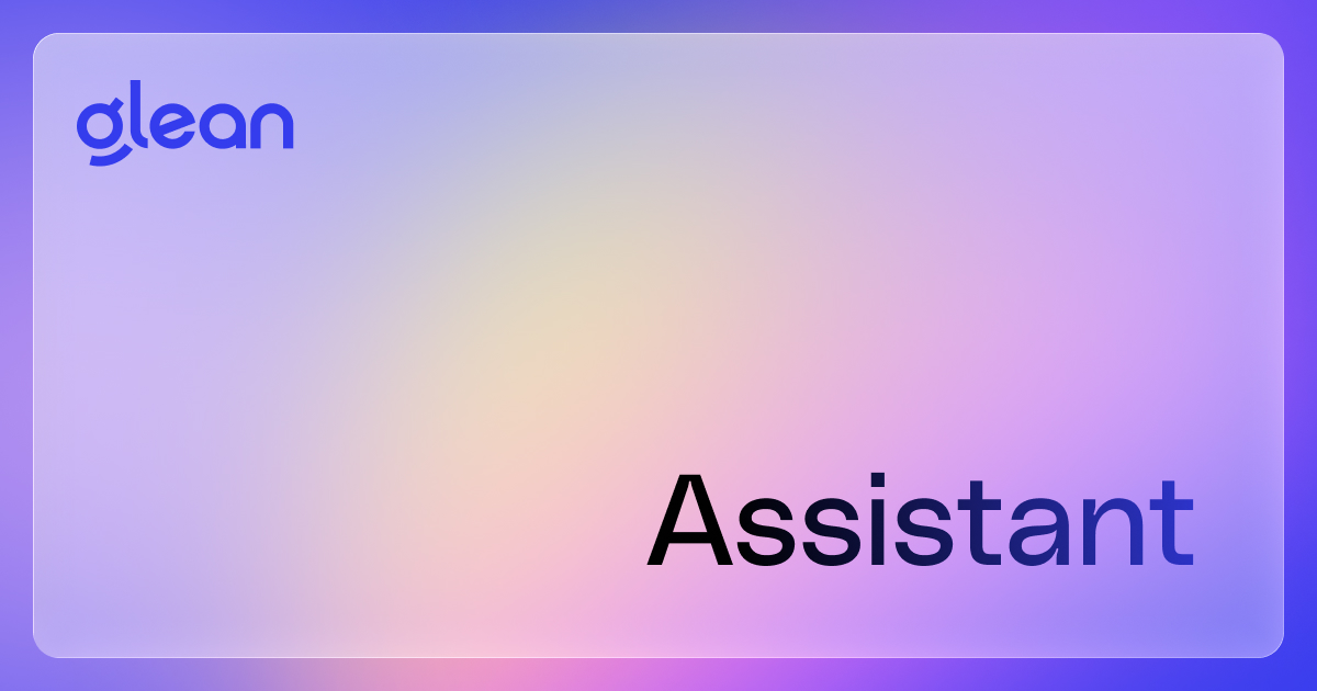 Glean Assistant website preview