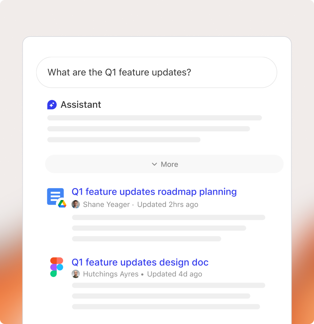 Understand enterprise search product visual