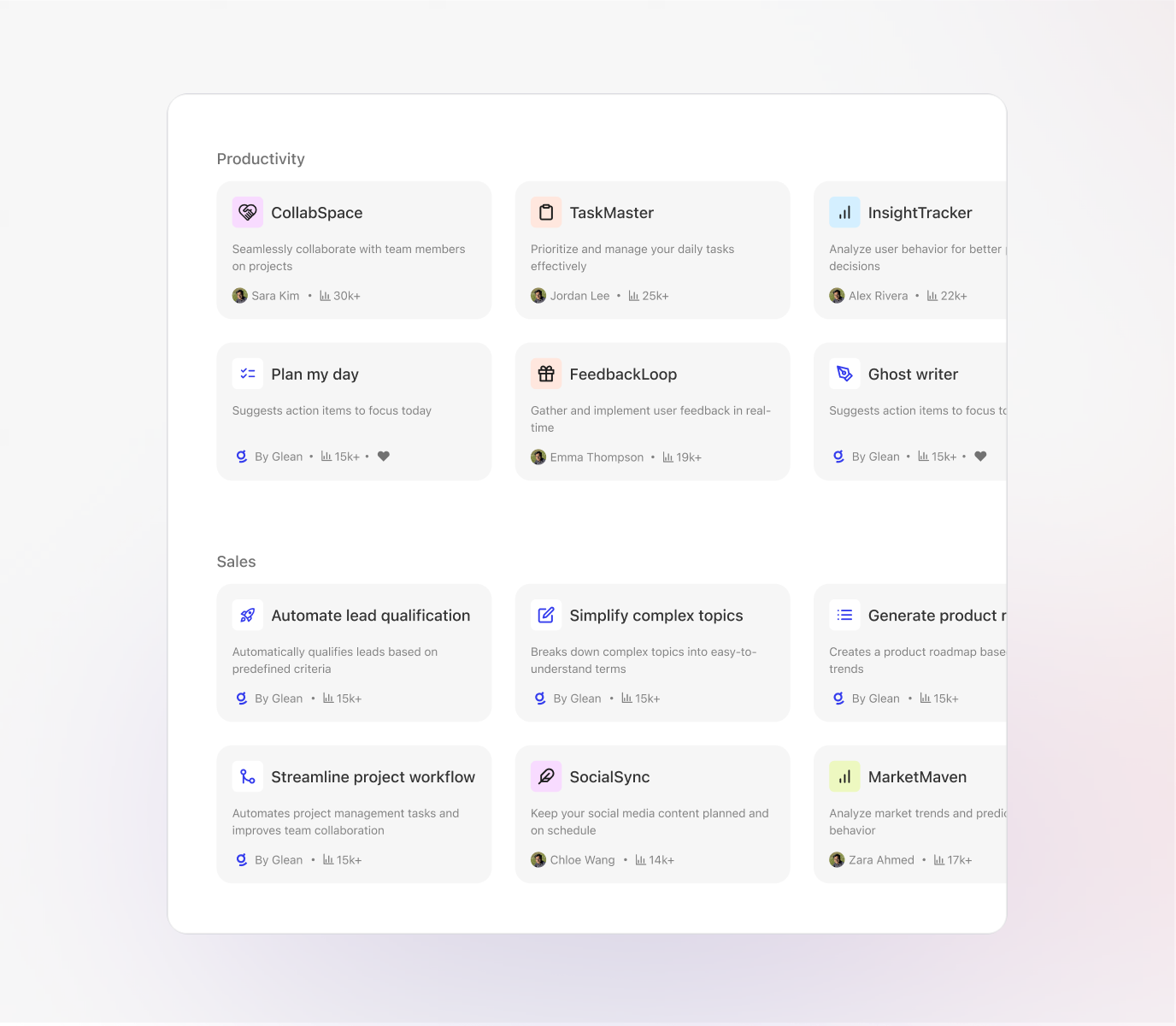 Product screenshot