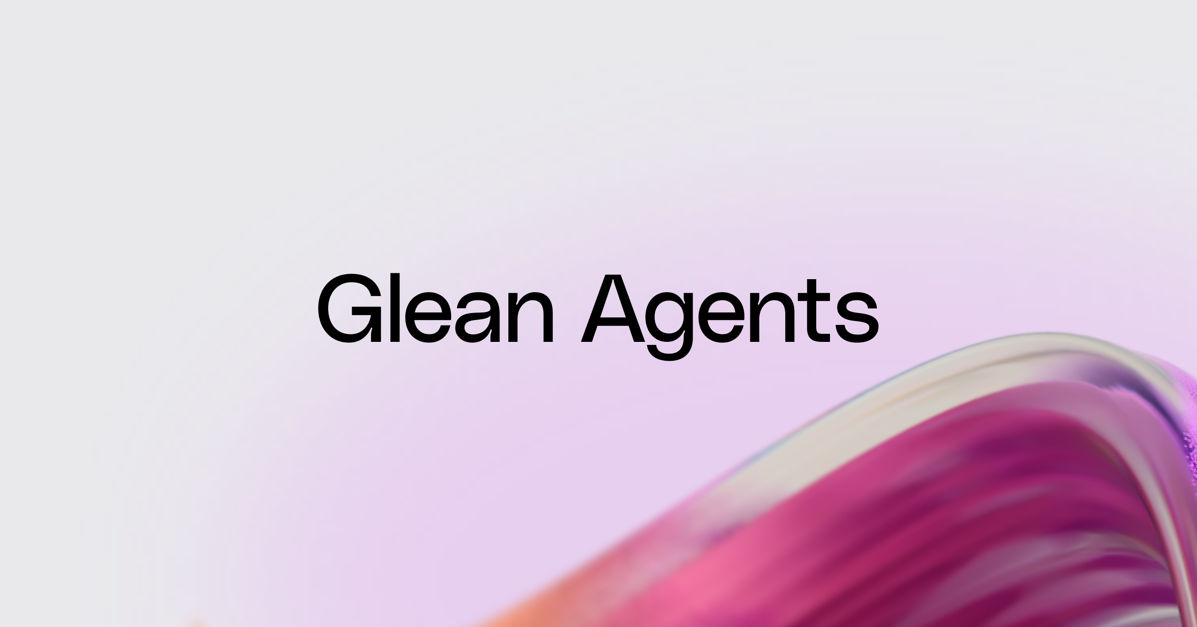 Glean Agents website preview