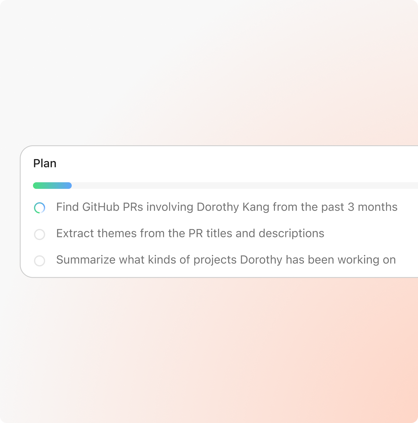 Plan data analysis product visual