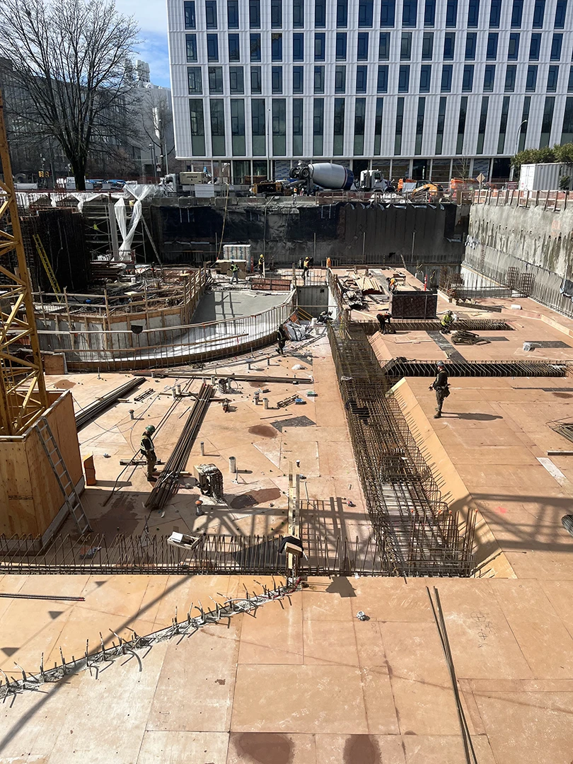 Menno Hall Under Construction. 