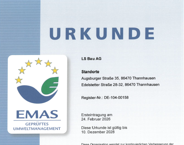 EMAS Zertifikat