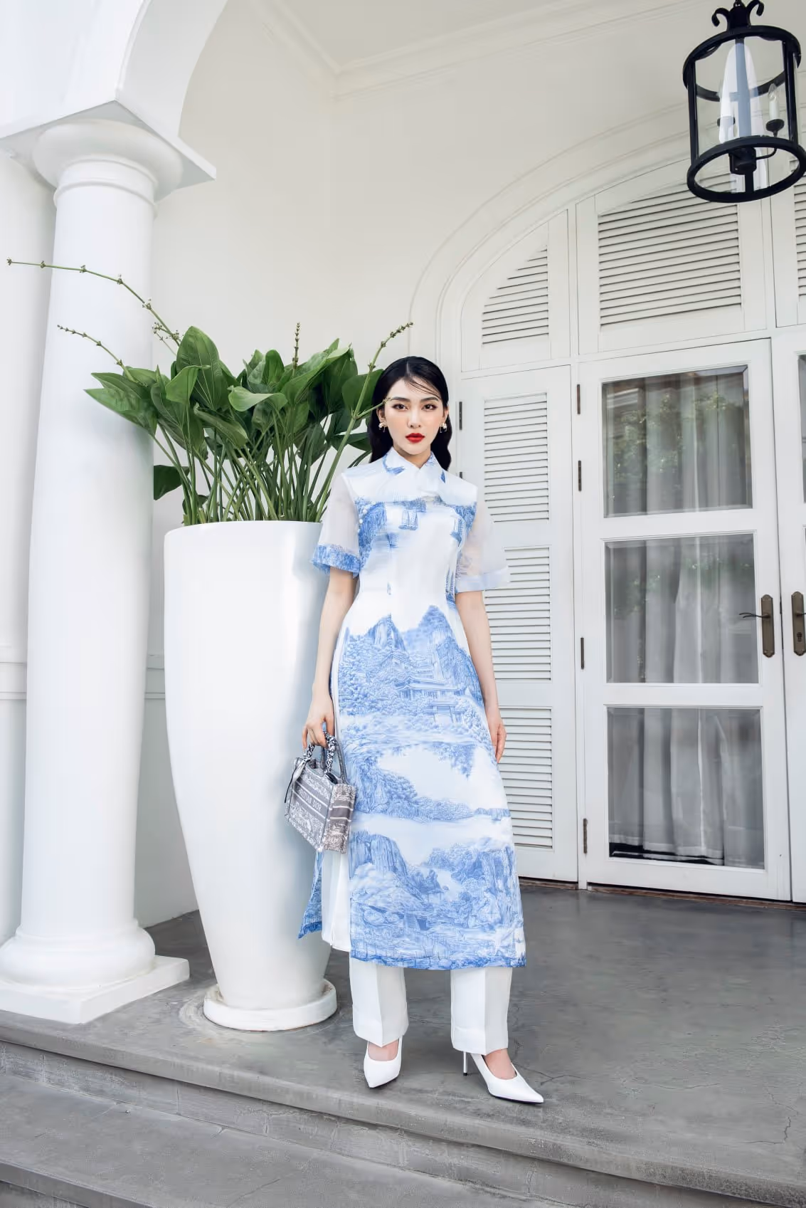 SET ÁO DÀI HẠ LONG 2 X QUẦN ÁO DÀI TRẮNG