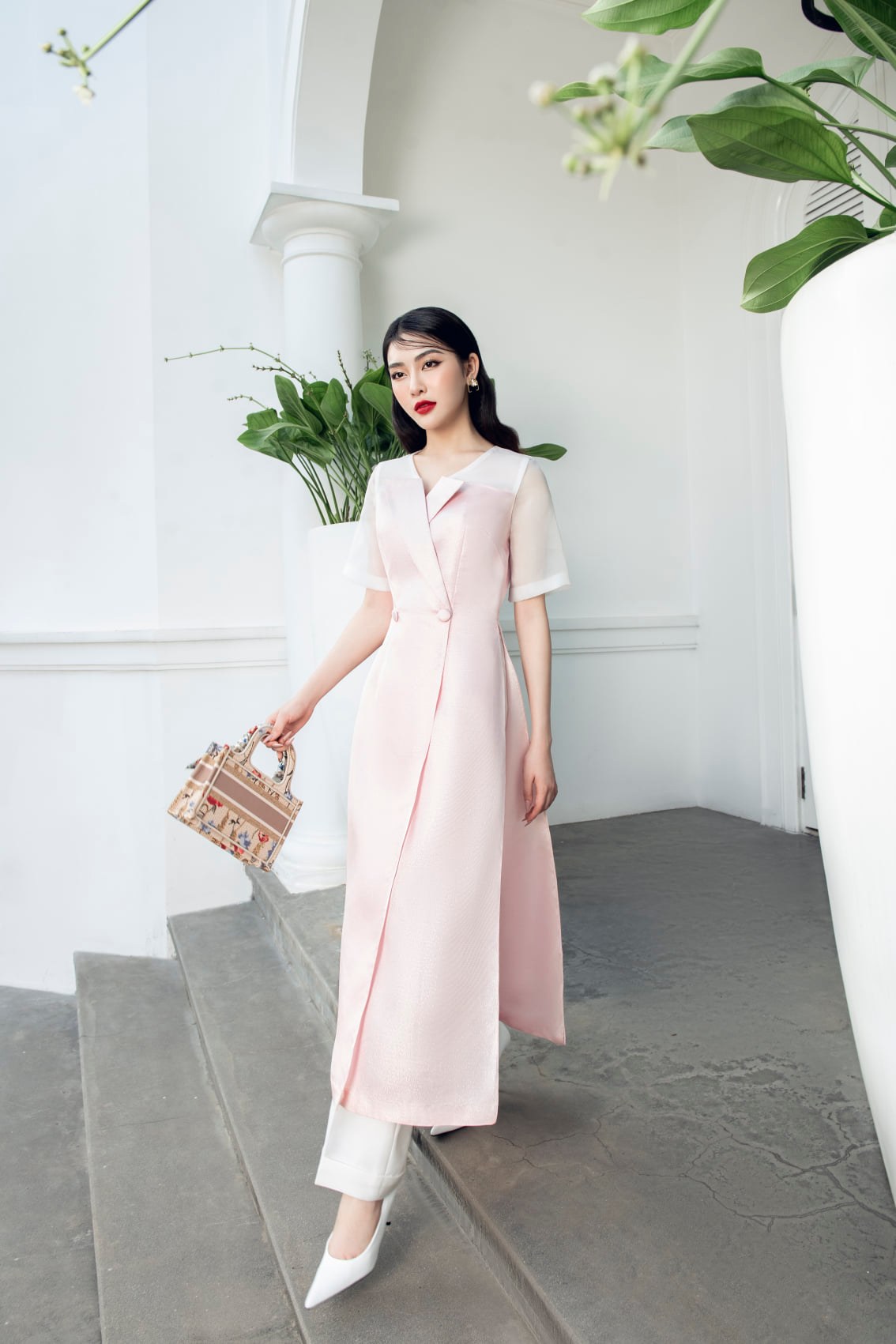 ÁO DÀI PINK 2