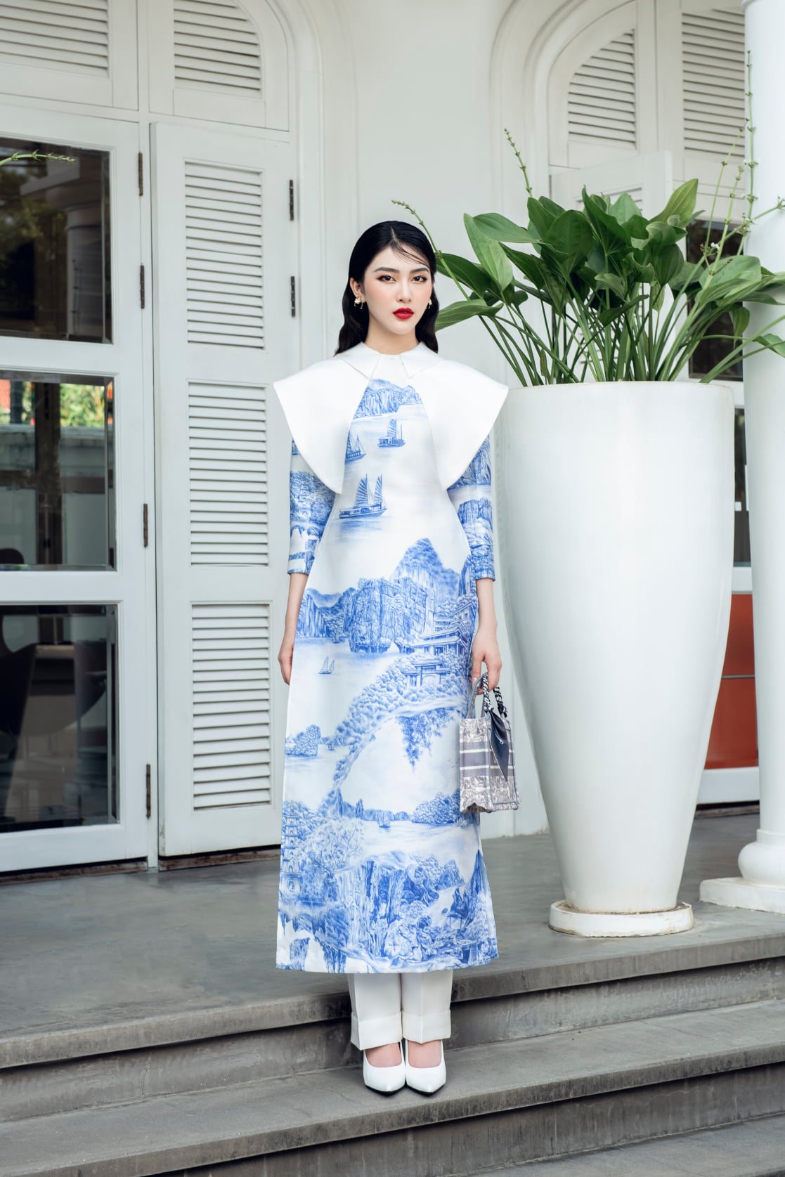 SET ÁO DÀI HẠ LONG 3 X QUẦN ÁO DÀI TRẮNG