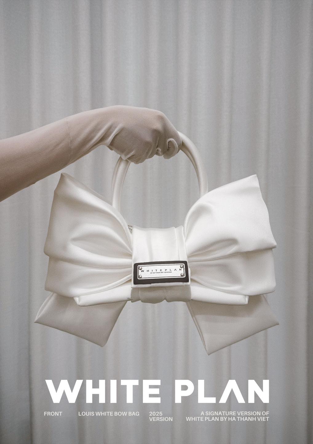 LOUIS WHITE BOW BAG