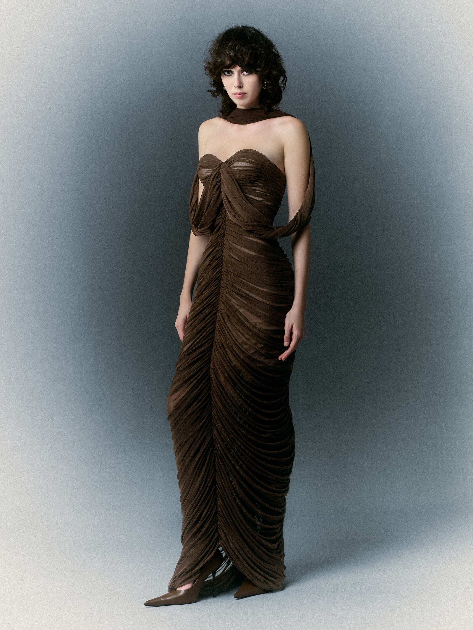 SEDLEY DRESS - BROWN VERSION
