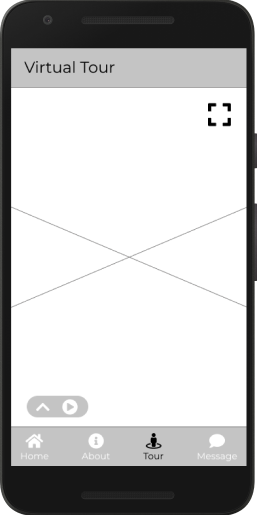 Wireframe of the Tour page