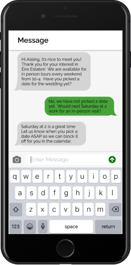 First mockup of messaging system