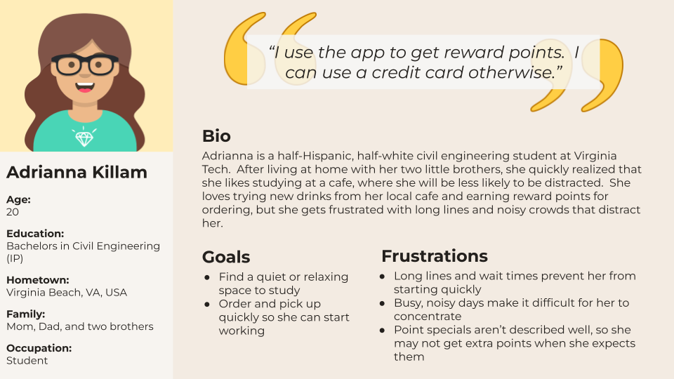 Adrianna's persona file