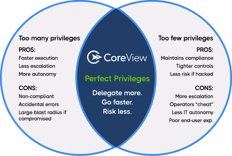 CoreView's Perfect Privileges diagram