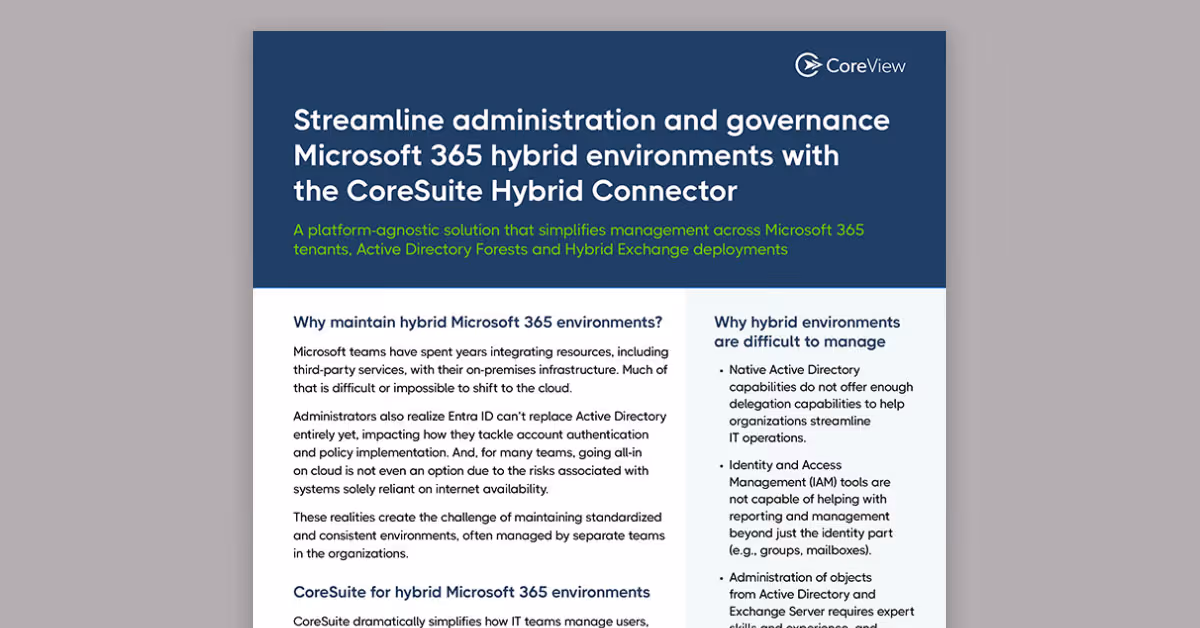 CoreSuite Hybrid Connector