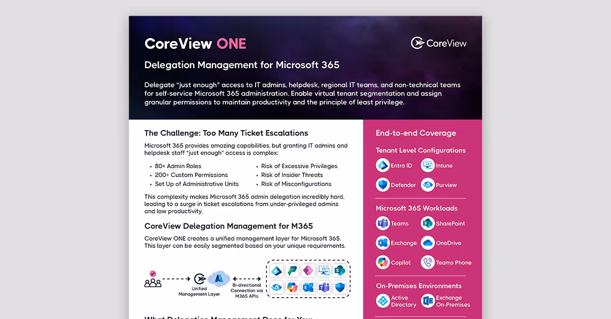 Delegation Management for Microsoft 365