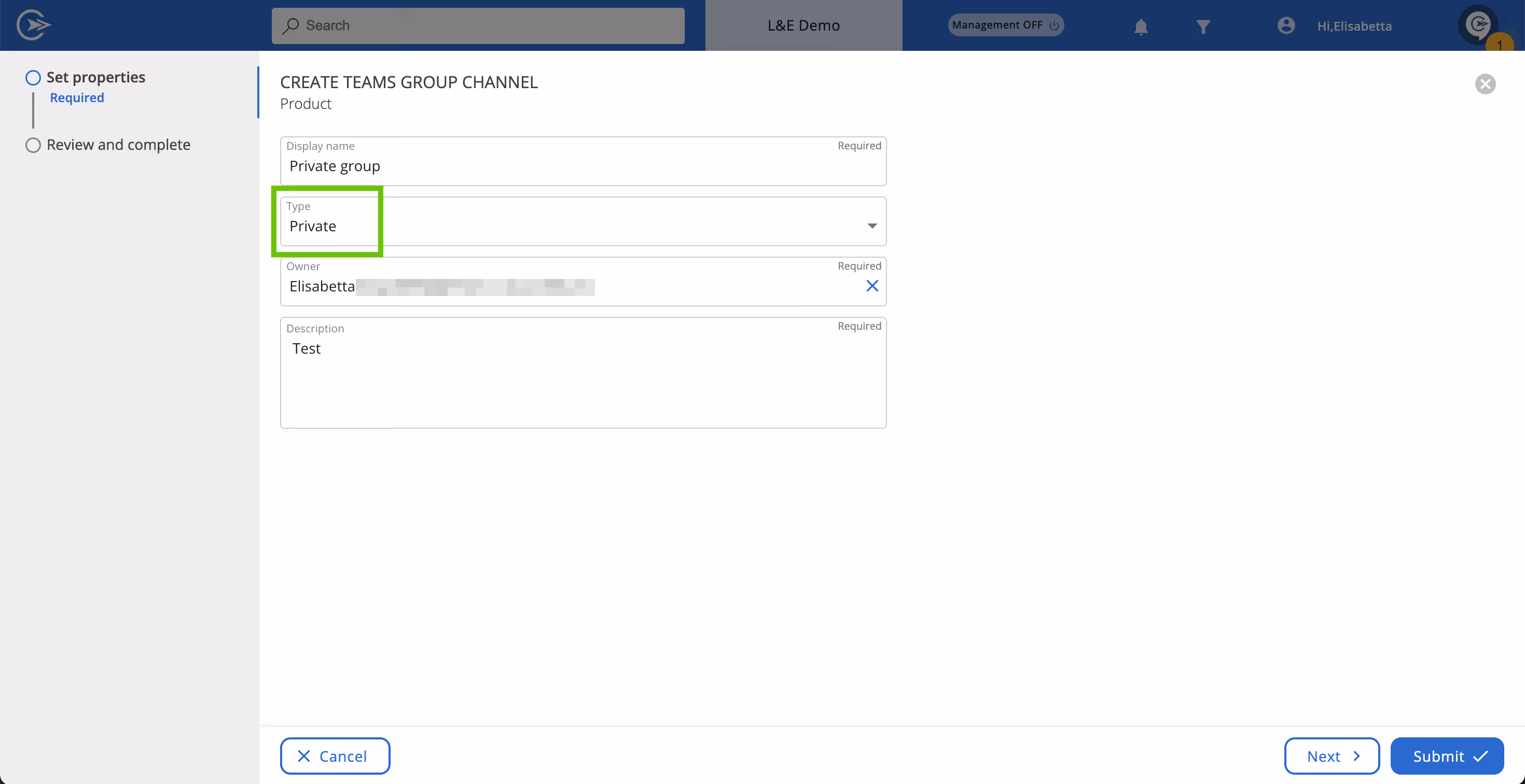 How to set private window