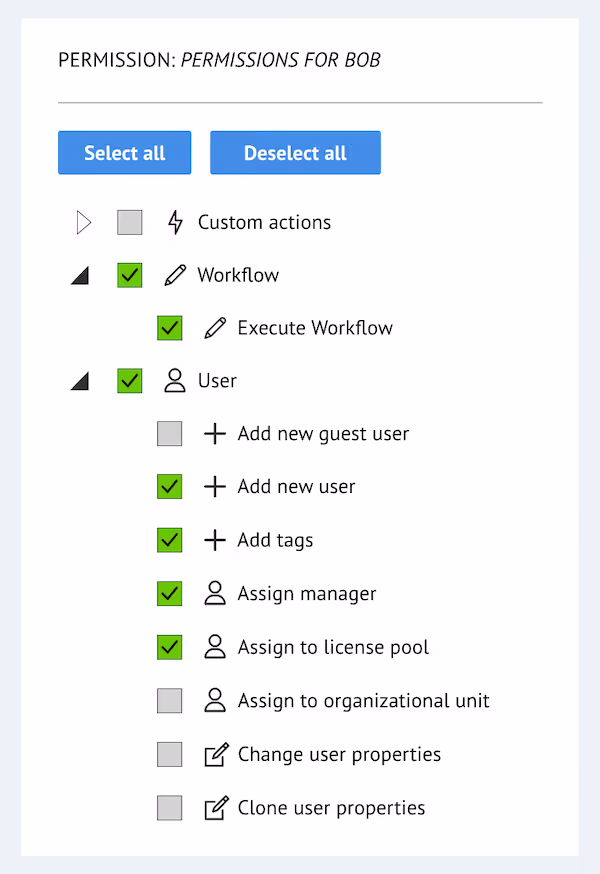 CoreView permission screenshot