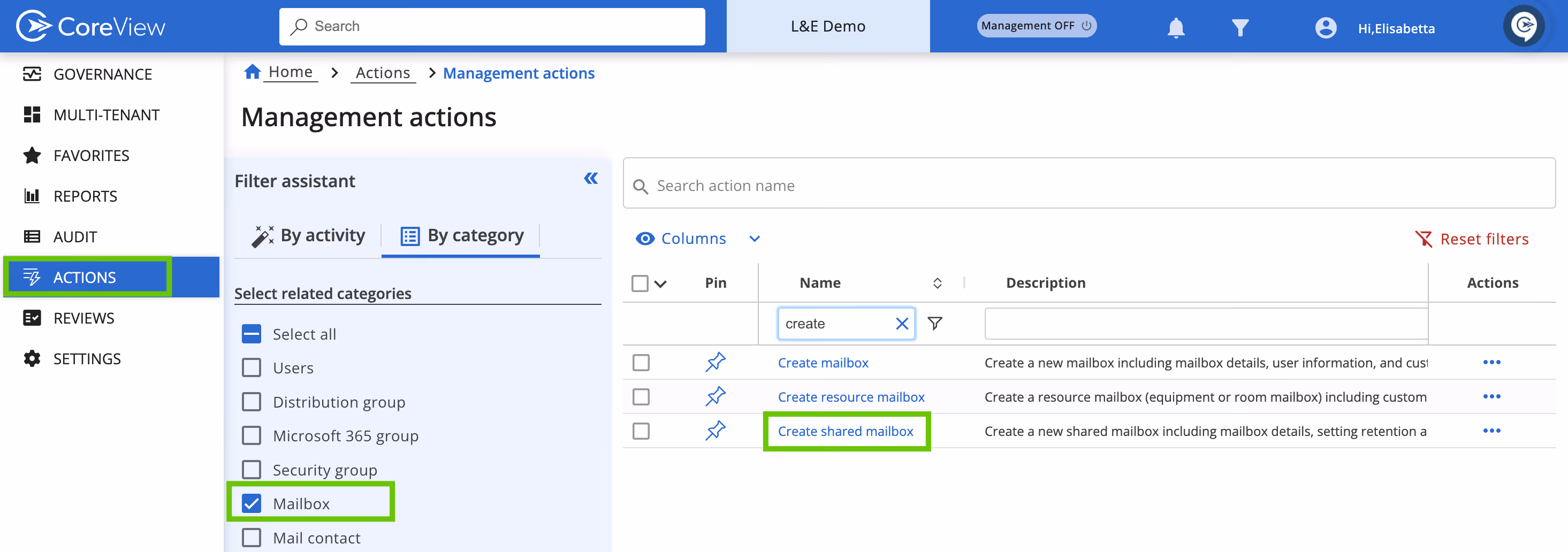 Alternative solution to create a shared mailbox