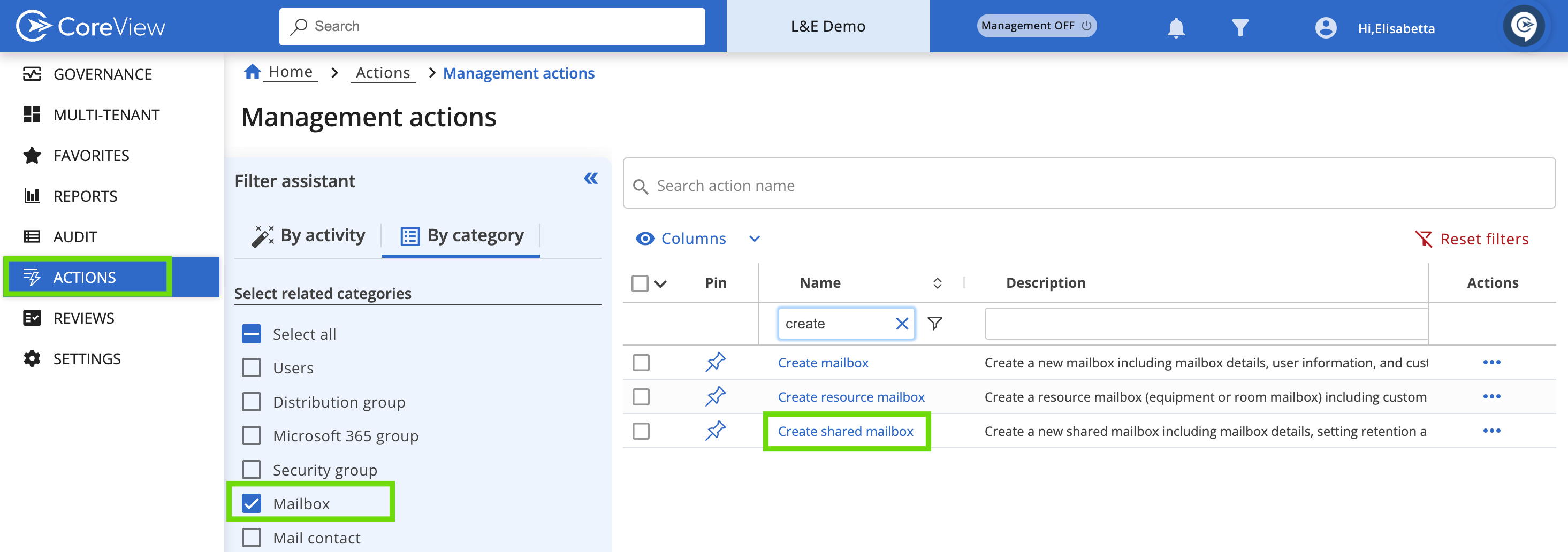 Alternative solution to create a shared mailbox