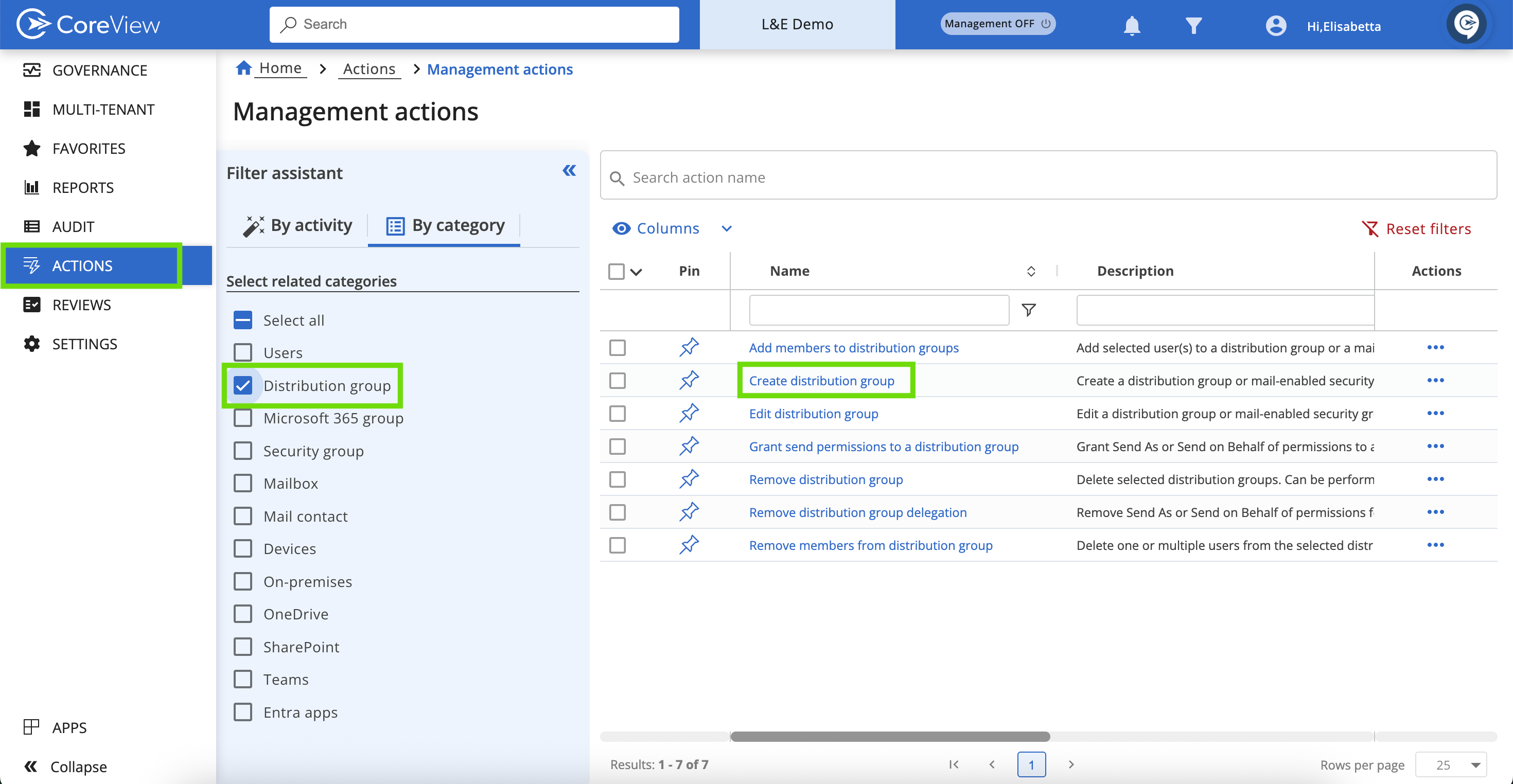 Create distribution group