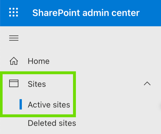 Active sites screen