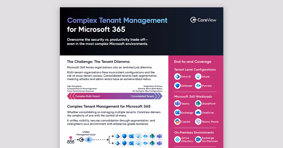 Complex Tenant Management for Microsoft 365
