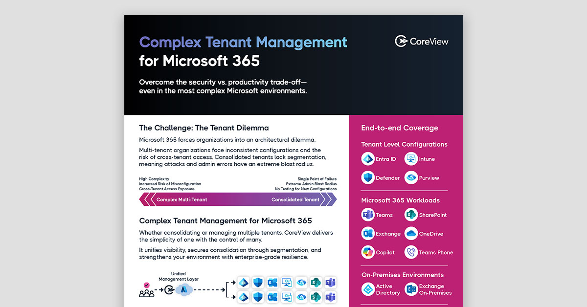 Complex Tenant Management for Microsoft 365