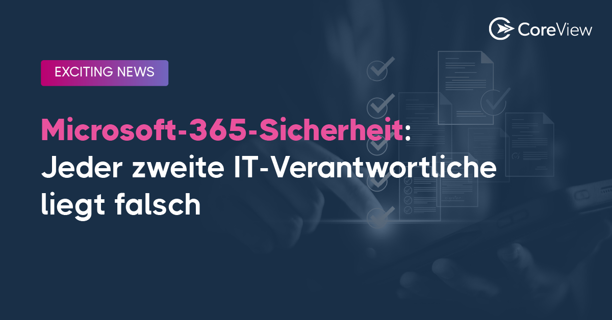 Screenshot of CoreView Platform