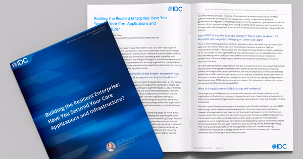 The IDC’s Analyst Connection Report: Building The Resilient Enterprise