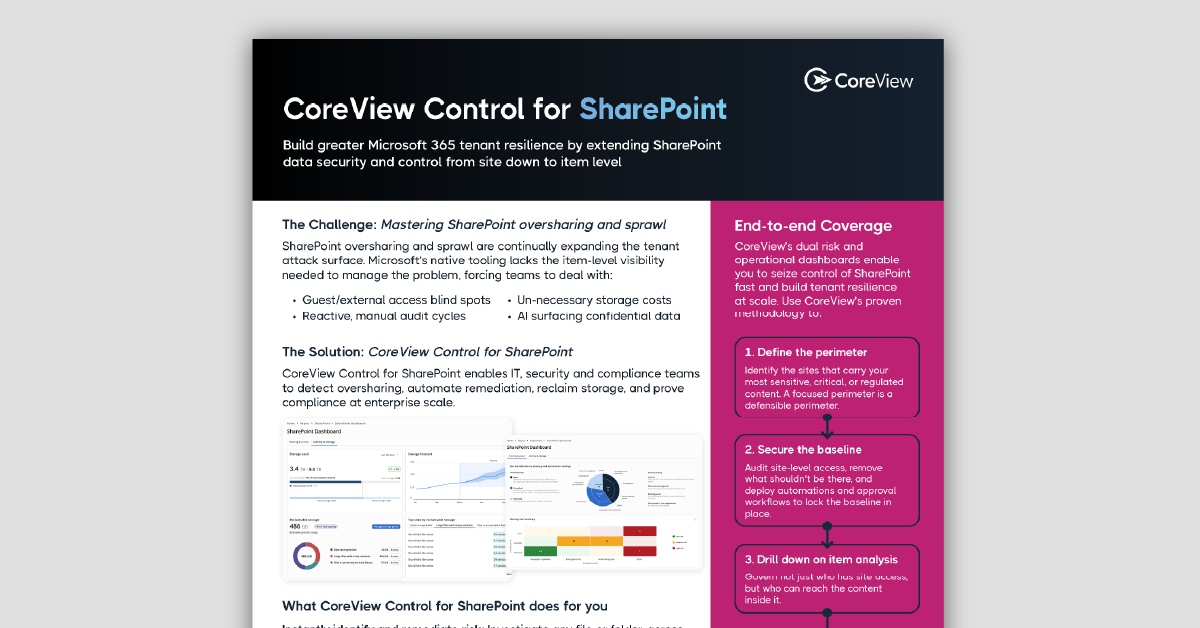 CoreView Control for SharePoint