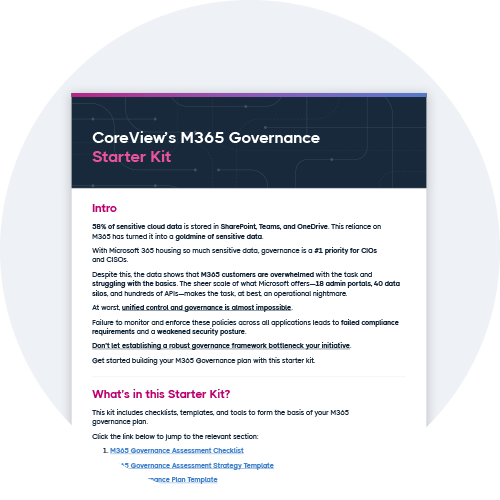 Microsoft 365 Governance Starter Kit