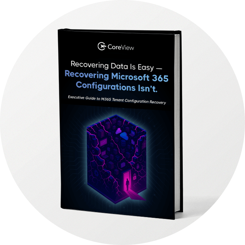 Executive Guide to M365 Tenant Configuration Recovery book cover