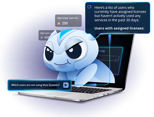 Corey hard at work helping a Microsoft 365 admin to complete a number of different tasks