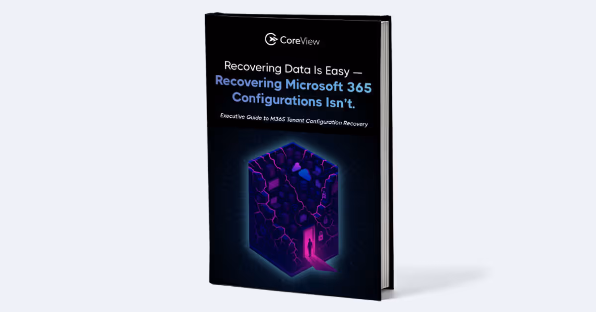 Front cover of the Recover M365 Configurations guide