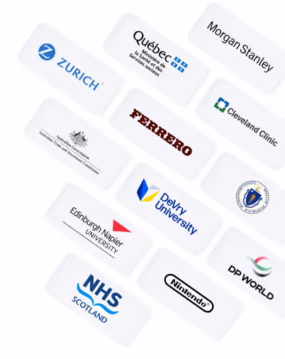 Tiles displayed in a brick layout showing the logos of some of CoreView's customers