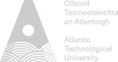 Greyscale image of the Atlantic Technology University logo