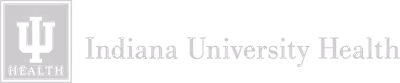 Greyscale image of the Indiana University Health logo
